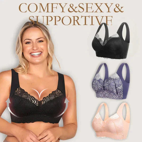 【⏰Buy 1 get 1  free⏰】🌸Mega Sale💐Ultimate Lift Stretch Full Shape Seamless Lace Bra
